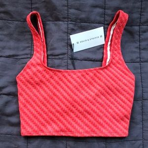 NWT Solid & Striped Jamie Top